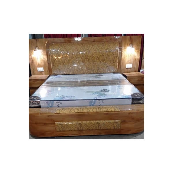 King Size Bedroom Laminated Plywood Bed, With Storage