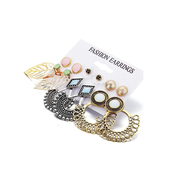 Shining Diva Fashion Latest Stylish 6-20 Pairs Combo Earrings for Women and Girls