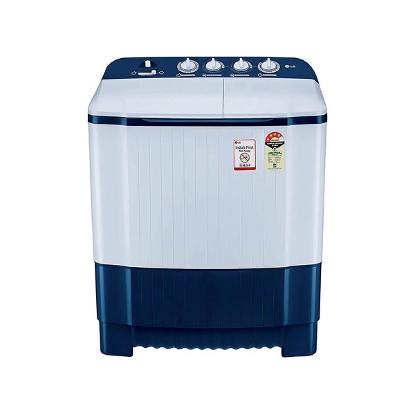 LG 6.5 Kg 4 Star Semi-Automatic Top Loading Washing Machine (P6510NBAY, Dark Blue, Rat Away Technology)