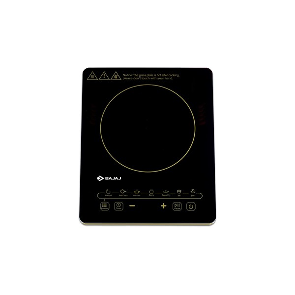 Bajaj Magnifique 2000W Induction Cooktop with Pan sensor and Voltage Pro Technology, Black