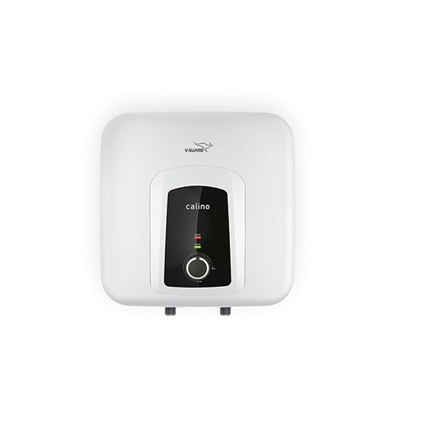V-Guard Calino 15L Storage 5 Star Water Heater, 100% ABS Body with IPX4 Rating; Free PAN India Installation and Free Inlet Outlet Connection Pipes; White