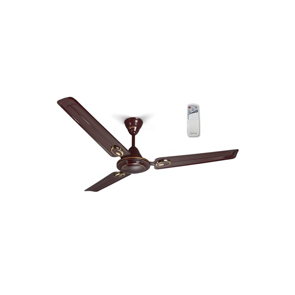 Lifelong Glide 1200 mm Semi-Décor Ceiling fan with Remote (Brown) | High Speed | 2 Year Warranty