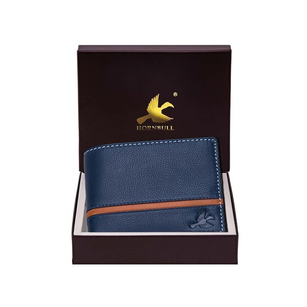 Denial Navy Mens Leather Wallet and Premium Quality Leather Wallet for Mens with RFID Blocking Mens Wallets ohgf