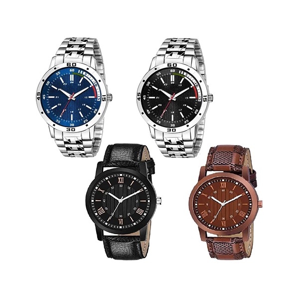 RPS FASHION WITH DEVICE OF R Analogue Multi Colour Dial Boys Watch Combo Set of 4
