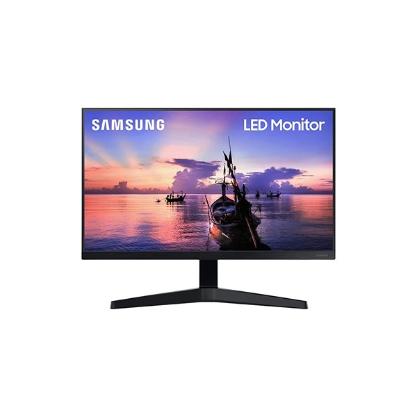 (Renewed) Samsung 24 inch (60.4 cm) IPS, Bezel Less,75 Hz Flat, Flicker Free LED Monitor-LF24T350FHWXXL (Dark Blue Gray)