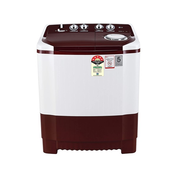 LG 8kg Semi-Automatic Top Loading Washing Machine (P7010RRAZ, , Roller Jet Pulsator), Large