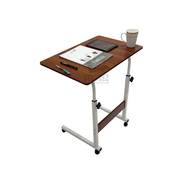 DecorMaster Moon Multipurpose Study Table, Writing Table, Computer Desk, Office Table, Workstation Table, Laptop Table - Natural White (92x46x75CM)