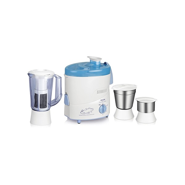Philips HL1632 500-Watt 3 Jar Juicer Mixer Grinder with Fruit Filter (Blue)