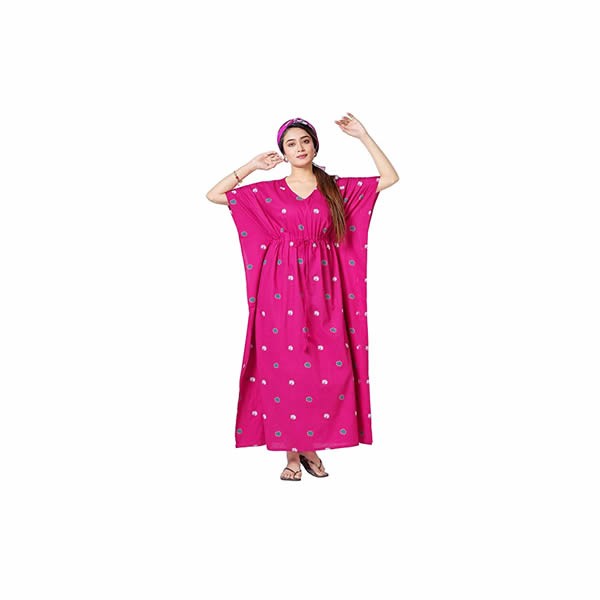 Women's Cotton Printed Maxi Kaftan